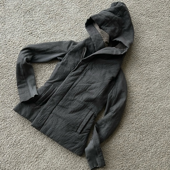 RICK OWENS forrest/army green/elephant grey coat SIZE SMALL